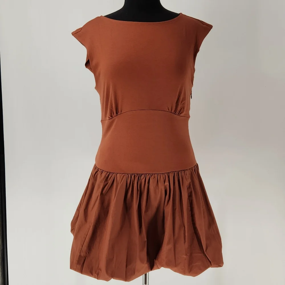 J. Crew Ballon Hem Mini Dress - Picture 1 of 5
